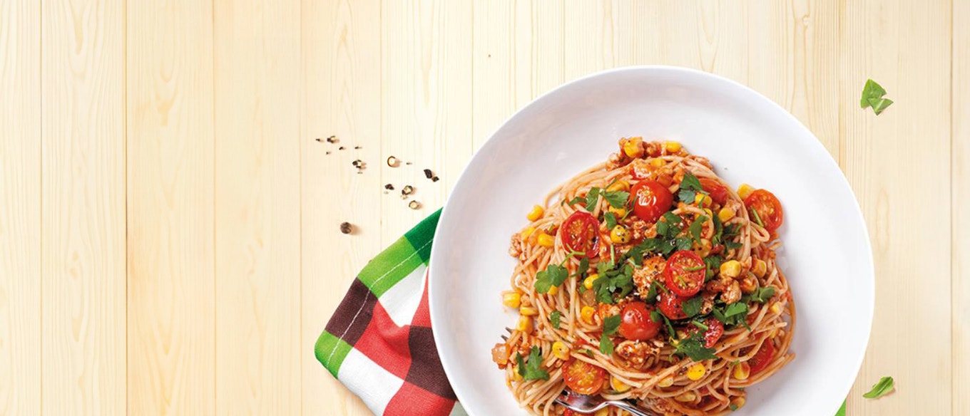 Turkey Mince And Sweetcorn Bolognese