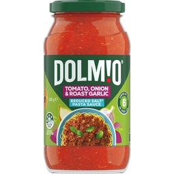 Dolmio Extra Tomato, Onion & Roast Garlic Salt Reduced Pasta Sauce 500g image