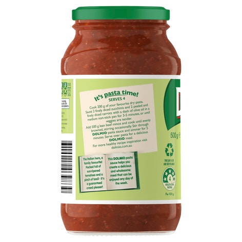 Dolmio Classic Tomato with Basil Pasta Sauce 500g