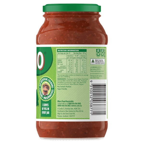 Dolmio Extra Bolognese Pasta Sauce 500g Dolmio AU