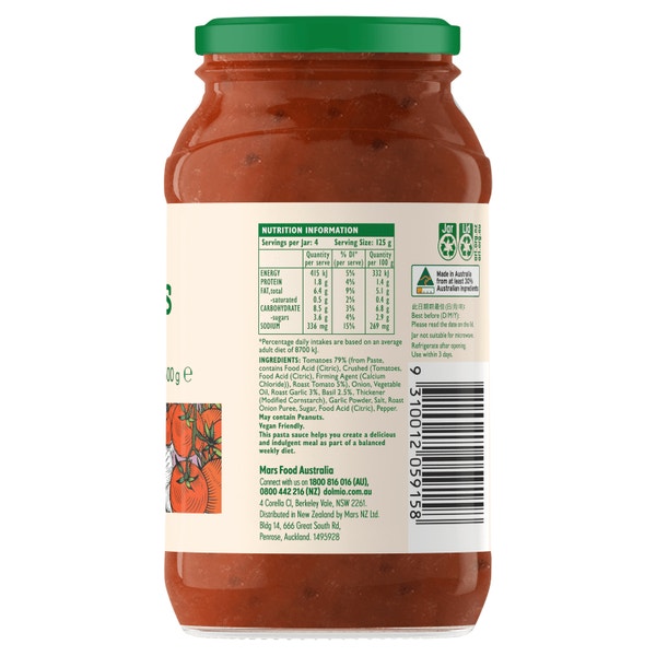 Dolmio Nonna's Roast Garlic Pasta Sauce 500g