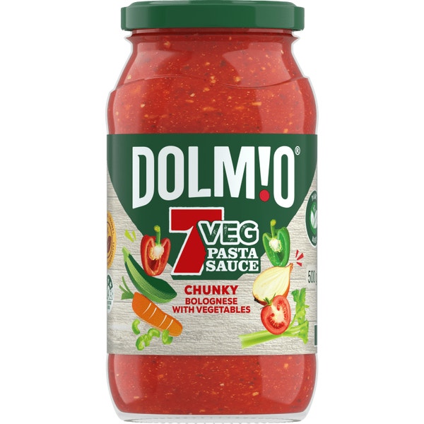 Dolmio 7 Veg Chunky Bolognese with Vegetables Pasta Sauce 500g