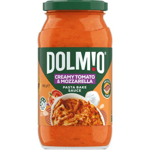 Dolmio Creamy Tomato and Mozzarella Pasta Bake Sauce 495g