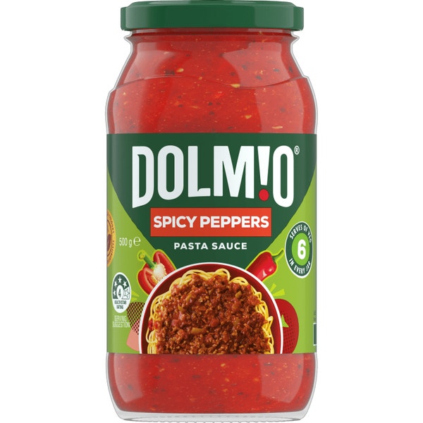 Dolmio Extra Spicy Peppers Pasta Sauce 500g