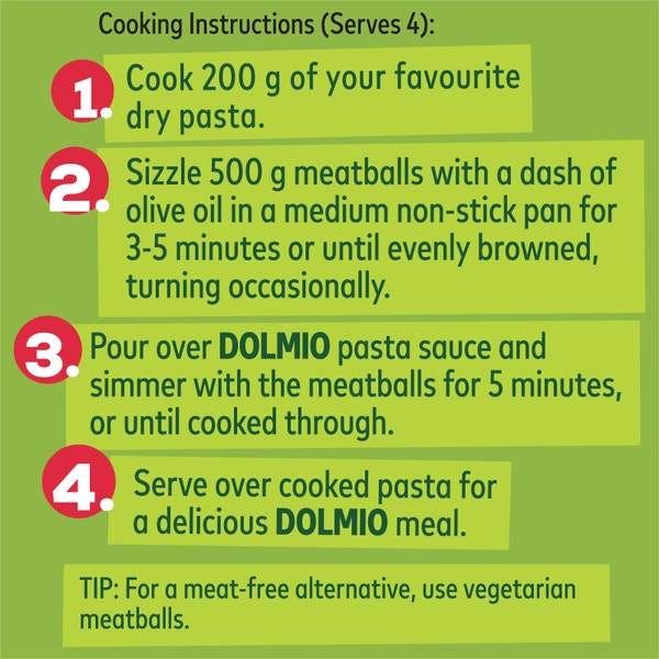 DOLMIO Meatballs Pasta Sauce 500g