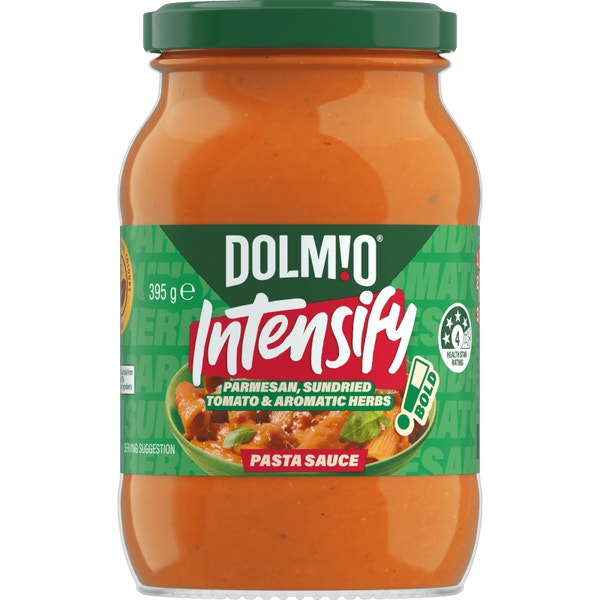 DOLMIO Intensify Parmesan, Sundried Tomato & Aromatic Herbs Pasta Sauce 395g